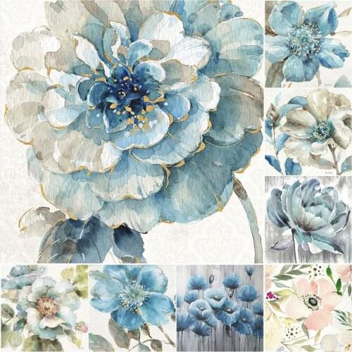 5D DIY Diamond Painting Flower Cross Stitch Kit Full Drill Embroidery Mosaic Flowers Art Picture of Rhinestones Home Decor Gift