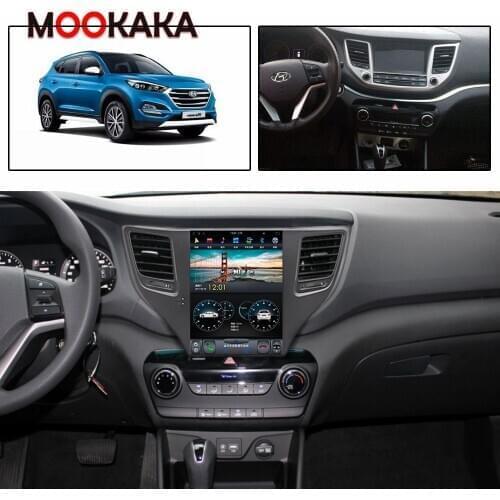 For Hyundai Tuscon 2015 -2019 Vertical Tesla PX6 Android 9.0 4+64GB Car Radio Player GPS Navigation HD Multimedia Play DSP IPS