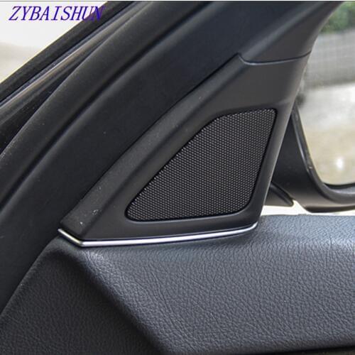 Car Front Door Audio Speaker Lane Stereo Removal cover Trim Sticker For BMW 5 Series 525 520 F10 decoration Car Styling