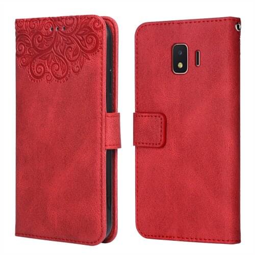 Flower Embossing Case For Samsung Galaxy J2 Core SM-J260M SM-J260Y SM-J260G5''Wallet Flip Leather Case for Samsung J2 Core Cover
