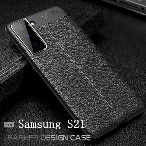 For Samsung Galaxy S21 Case For Samsung S21 TPU Leather For Fundas Samsung A12 A02S A51 A71 A31 A41 M01 A51 A71 S20 FE S21 Cover