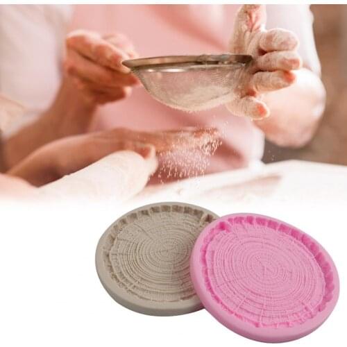 Baking Mold Non Stick Heat Resistant Silicon Tree Stump Cake Fondant Chocolate Candy Baking Molds for Kitchen