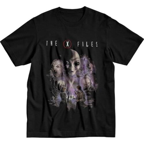 Trendy The X Files T Shirt Men Short Sleeved Pure Cotton T-shirt Casual The Truth Is Out There Alien Tee Tops Graphic Tshirt