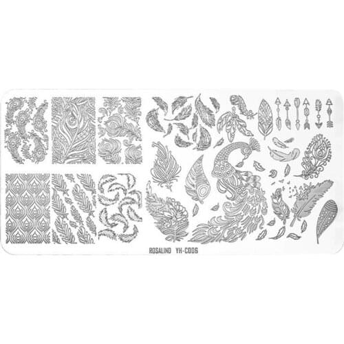 Stainless Steel Exquisite Nail Decoration Image Templates Mini Nail Stamping Plate Convenient to Operate Women Gift