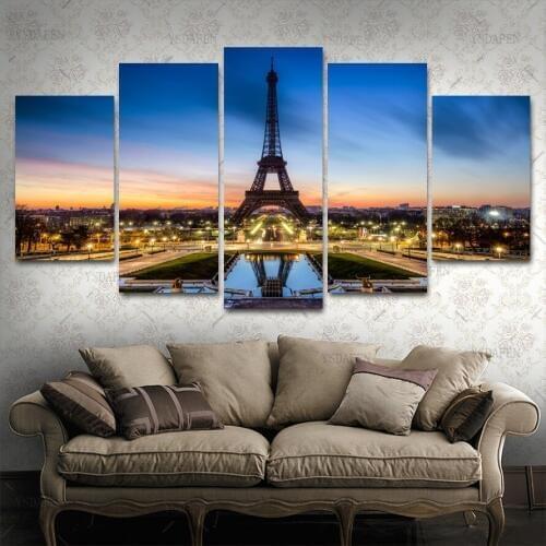 Canvas painting Picture Paris Eiffel Tower Painting Paintings on the wall Home Decoration Modular painting on the wall