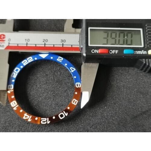 Heimdallr Watch Ceramic Bezel Insert C3 Super Luminous SPR777 Diving Watch Ceramic Ring 38mm Red Blue Bezel Replacement