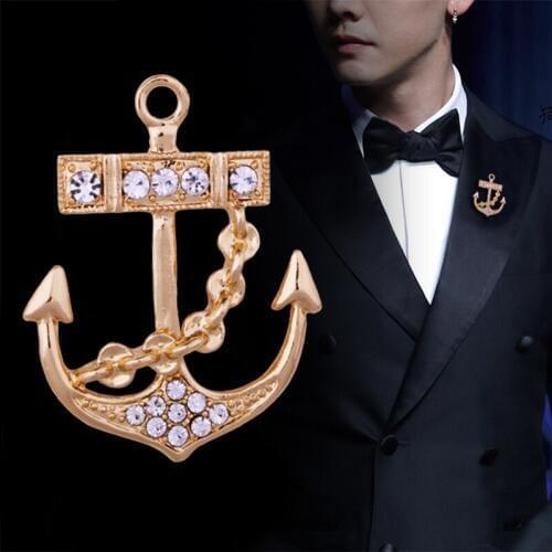 Mens brooch Chinese style retro badge suit coat jacket luxury atmosphere simple trend pin accessories CB04