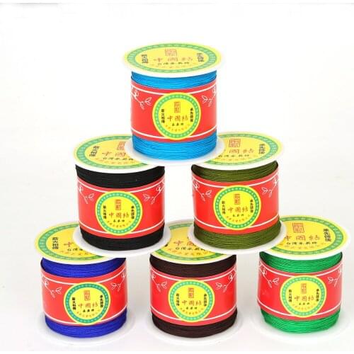 150 Yard 0.4mm 18Color Cotton Cord Nylon Thread Cord Chinese Knot Plastic String DIY Rope Bead Bracelet Jewelry Making