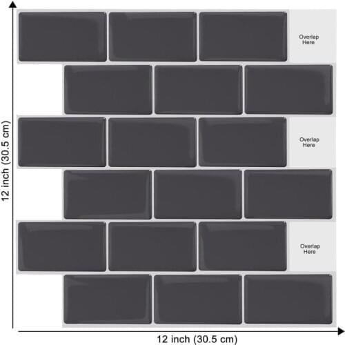 New Design Subway Waterproof 3D Waterproof Peel and Stick Tiles Self Adhesive Wall Sticker