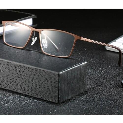 Optical Glasses Prescription Photochromic Lenses Classic Large PC Ultra Light Full-rim Frame Myopia Short Sight Reading Glasses