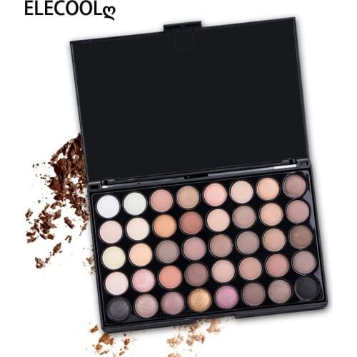 ELECOOL 40 Kleur Matte Eyeshadow Palette Glitter Oogschaduw Waterproof Langdurige Make Up Pallet Shimmer Mode Vrouwen Schoonheid