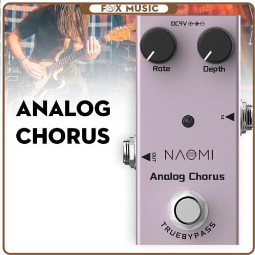 NAOMI Guitar Effect Pedal DC 9V Adapter Minimizes Tone Loss #NEP-07 Acoustic Electric Guitar Pedal