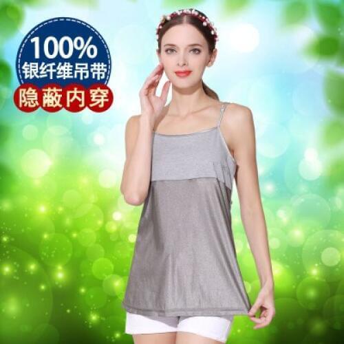 Radiation protection suit maternity wear radiation straps silver fiber four seasons clothes inside dress