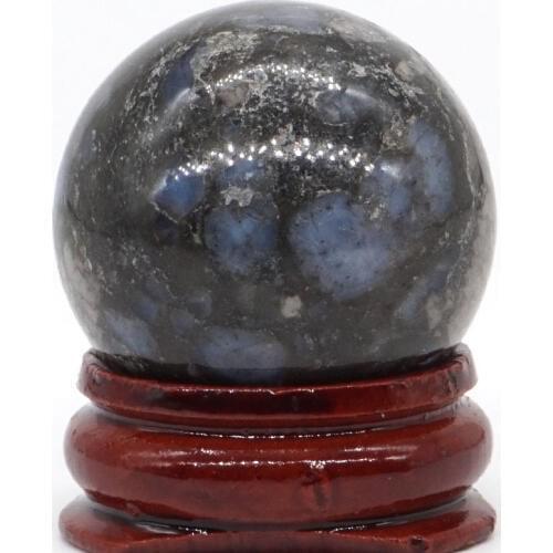 Natural Texas Llanite Blue Opal Ball Mineral Quartz Sphere Hand Massage Crystal Ball Healing Feng Shui Home Decor Accessory 30mm