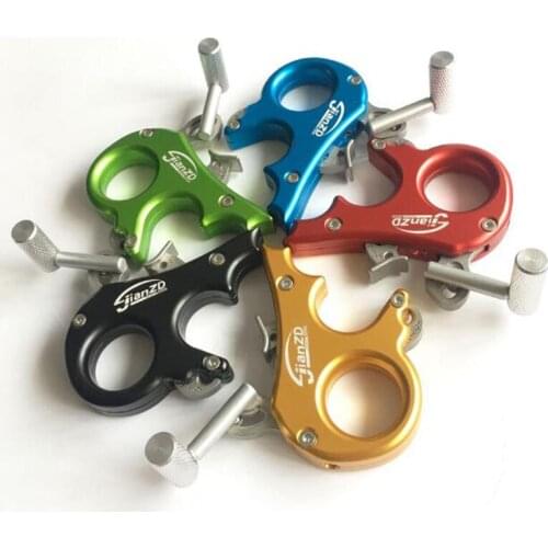 Archery Compound Bow Release 3 Finger Stainless Steel Release Aid Thumb Trigger Grip For Bow Accessories