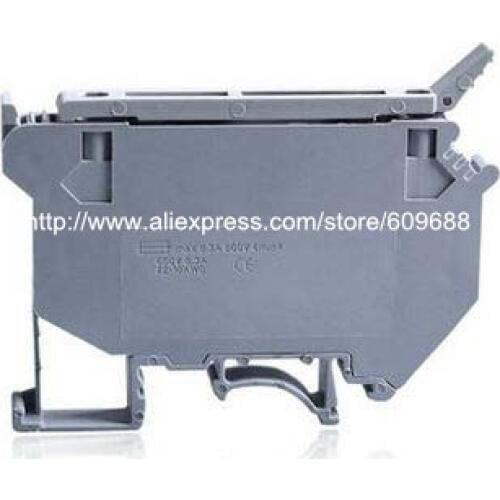 UK5-HESI UK5RD 4mm2 DIN Rail Screw Clamp Fuse Terminal Blocks Connector