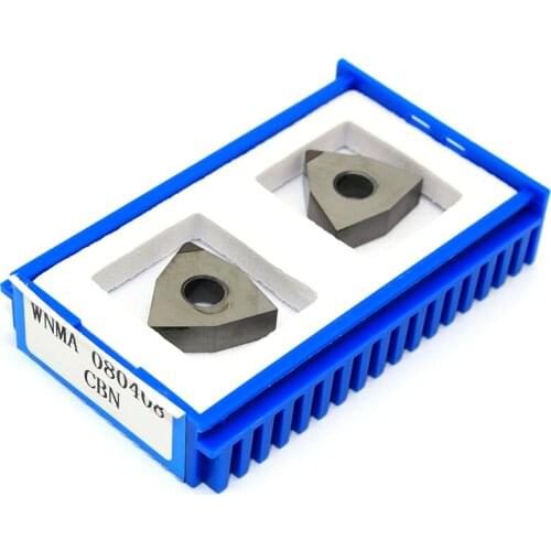 2PCS WNMA080408 PCD CBN Diamond Inserts External Turning Tool WNMA 080408 Insert CNC Lathe Cutter Tools Milling Turning Inserts