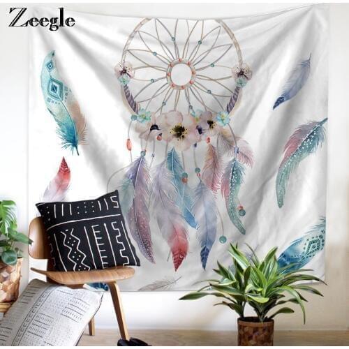 Zeegle 150*150cm Fabric Sofa Bed Throw Blanket Cover Beach Towel Throw Blanket Picnic Yoga Mat Home Decoration Tapestry