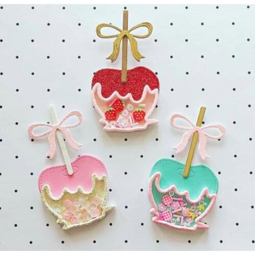 ZFPARTY Caramel Apple Shaker Metal Cutting Dies Stencils for DIY Scrapbooking Decorative Embossing DIY Paper Cards