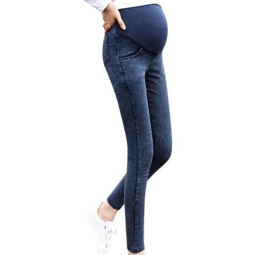 Maternity Womens Pants Maternity Pregnancy Skinny Trousers Elastic Maternity Jeans Ropa Embarazada Vetement Gross Pants L3