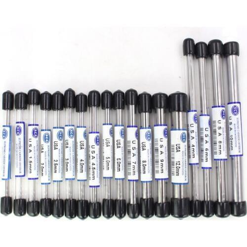 10pcs 3mm to 8mm X100 length Tungsten W Metal tungsten Rod Hardness Tensile Without coolant holes Tungsten Solid Carbide Bar