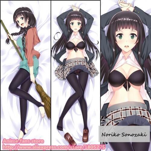 Anime Flying Witch Makoto Kowata Cute Japanese Pillowcase Pillow Cover Case decorative Hugging Body Bedding