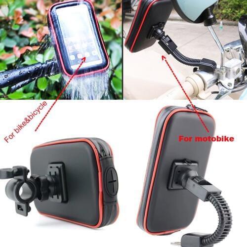 Touch Screen Bicycle Bike Motorcycle Phone Holders Stands Case Bags For Nokia 5.1 Plus/5.1,For Nokia 6.1 Plus,Galaxy J6