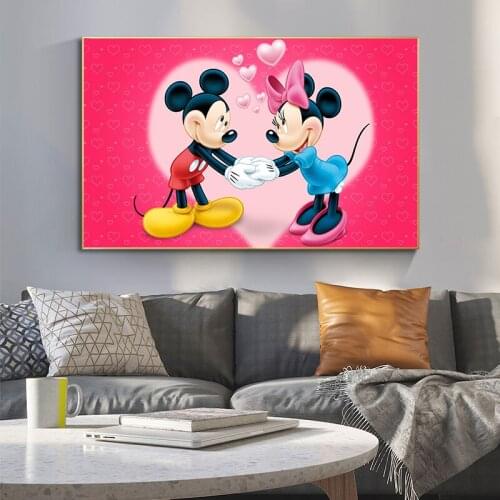 Disney Mickey Mouse Donald Duck Cartoon Wall Art Canvas Painting Posters And Prints Room Decor Pictures For Home Decoration