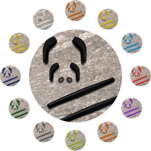 E.O.S Silicon Rubber Set Replacement Ear Socks Nose Pads Gaskets for OAKLEY X Squared OO6011 Frame Multi-Options