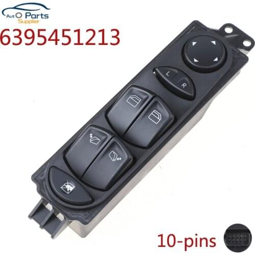 6395451213 10-pins Power Master Electric Window Switch For Mercedes Benz Viano 2004 2005 2006 2007 2008 2009 2010 2011 2012 2013