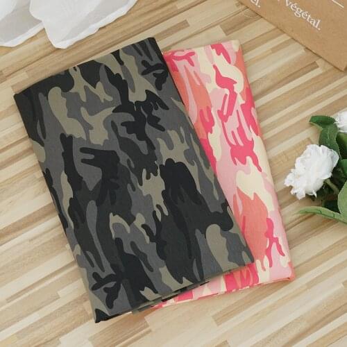 Camouflage Elasticity Jersey Fabric Lycra Cotton Cloth For Sewing Clothing 45*170cm TJ0612