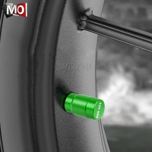 Motorcycle CNC Vehicle Wheel Tire Valve Air Port Stem Caps Covers Plug For Kawasaki ZZR 600 ZZR600 1990-2009 2008 2007 2006 2005