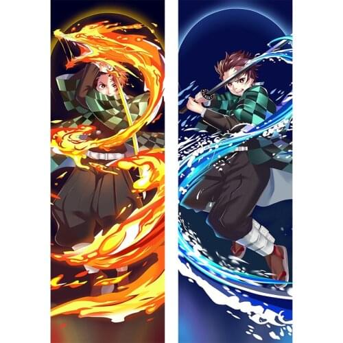 Newly Design Anime Kimetsu No Yaiba Kamado Tanjirou Body Pillow Cover Case Pillowcases Cushion with Hidden Zipper