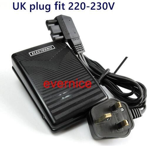 220V Uk Plug Foot Controller, Pedal For Bernina 540,640,642 707,708,717,729,730