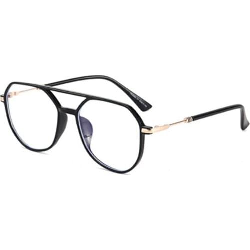 TR90 Computer Glasses Frames Men Blue Light Blocking Eyeglasses for Women Unique Double Beam Myopia Frame Bluelight Lens