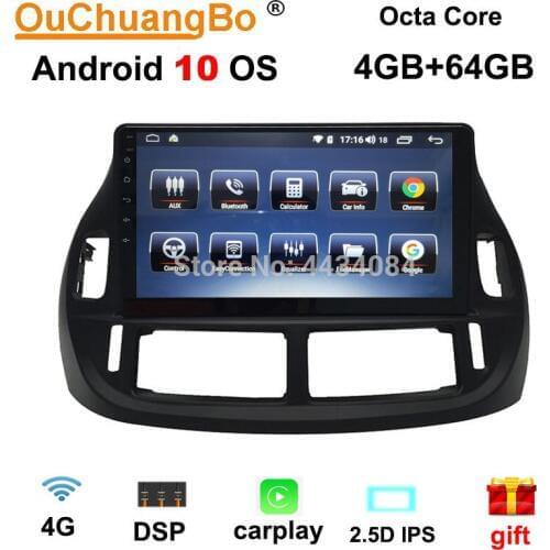 Ouchuangbo car gps recoder head units for Estima 2003-2005 support 8 core split screen carplay 4+64 android 10 OS