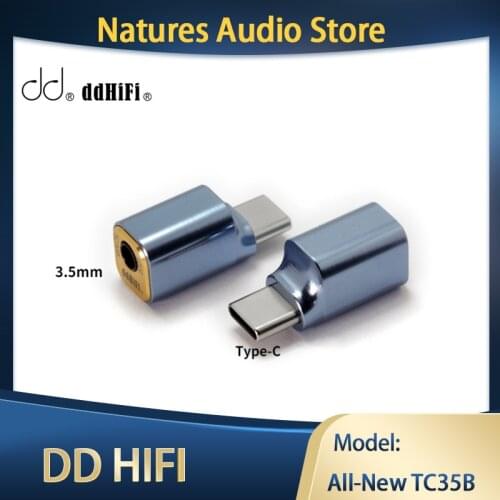 DD ddHiFi All-New TC35B (2021) USB Type-C to 3.5mm Headphone Adapter for Android Phone Huawei Xiaomi Samsung, 384kHz/32bit