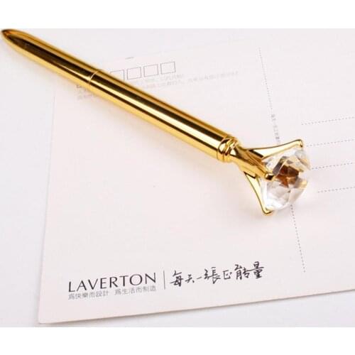Portable Original Design Crystal Pen Diamond Ballpoint Pens Office School Stationery For Students Children