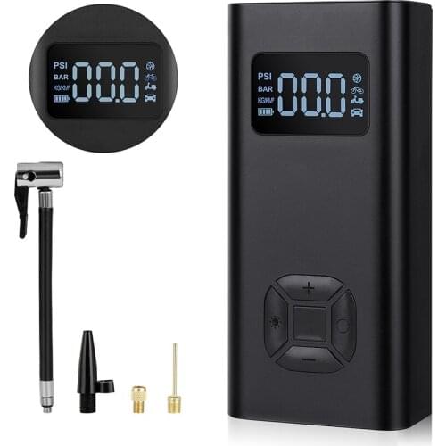 Tire Inflator Portable Air Compressor 5V 150PSI Cordless Car Tire Pump USB Rechargeable 6500mAh Battery