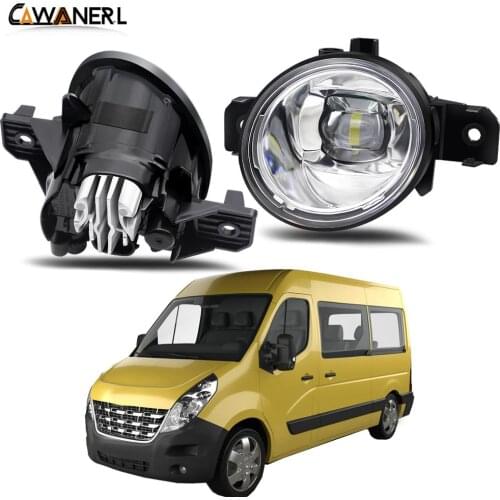 Fog Light Assembly H11 Car Passenger + Driver LED Lens Fog Lamp Daytime Running Light 30W 12V For Renault Master 3/III 2010-2015