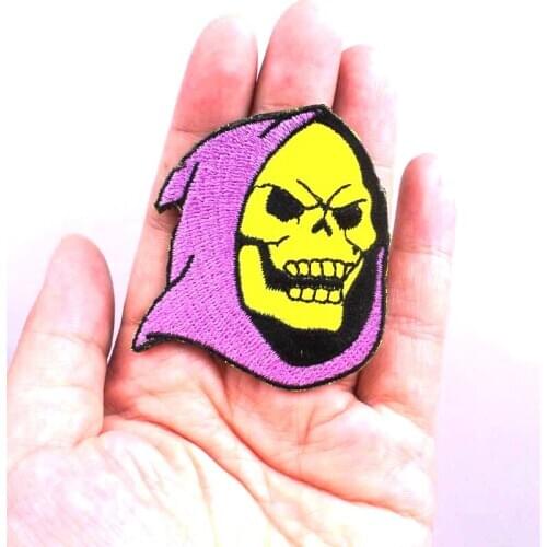 Punk Size:5.5x5cm Patch For Clothing Iron on Embroidered Patches For Clothes Appliques Stickers On DIY T-shirt Jacket Badges