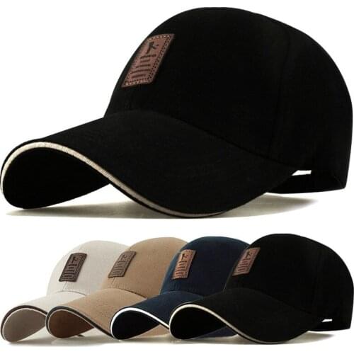 Head Circumference 60cm Cotton Fashion Atmosphere Mens and Womens Style Hat Sports Style Summer Sun Shading Solid Color Hat