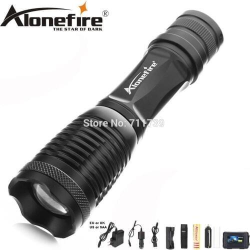 AloneFire E007 Ultra Bright CREE LED Flashlight XML T6 L2 V6 Aluminum Waterproof Zoom Handheld Torch linterna