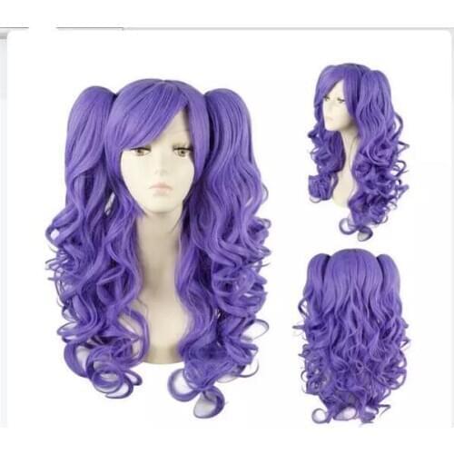 Zhaoxia++0749@Q8@* +++ Anime Lolita clip on ponytail hair cosplay wavy Wig RW139H