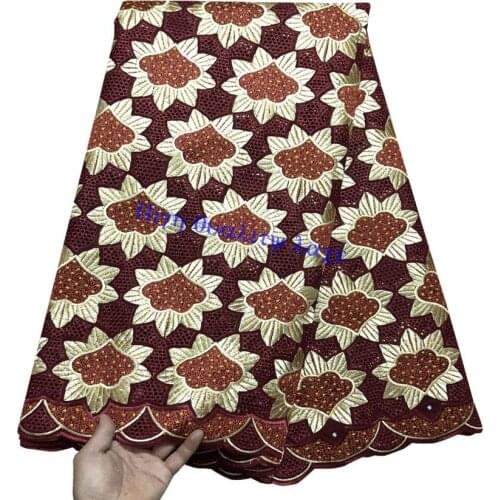 High Quality Swiss Voile Lace 2017 African Voile Swiss Lace Fabric African Swiss Cotton Voile Lace Fabric For Clothes YR2-48