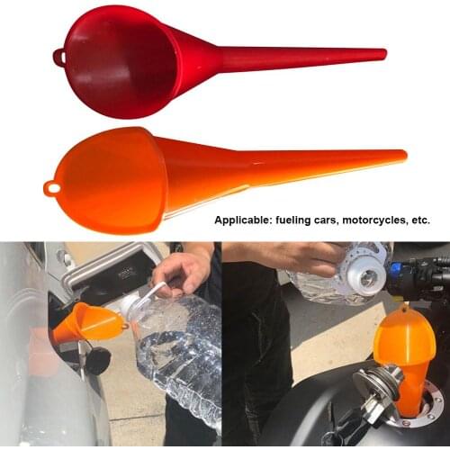 1Pc Motorcycle Car For Fuel Tank Fueling Funnel Multi-function Free Funnel Plastic Refueling Funnel For All Automotive Oil