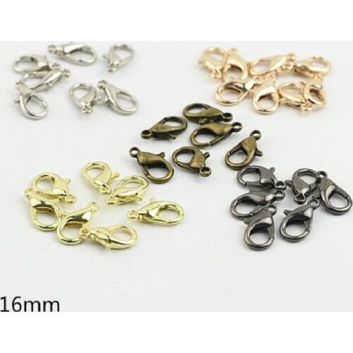 100pcs/lot Luggage Handbag Hardware Accessories Shoulder Strap Chain Hook 16mm Keychain Accessories