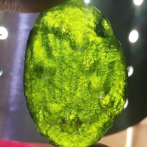 6-26g Moldavite Natural Czech Meteorite Impact Glass Rough Stone Crystal Energy Stone 1pc