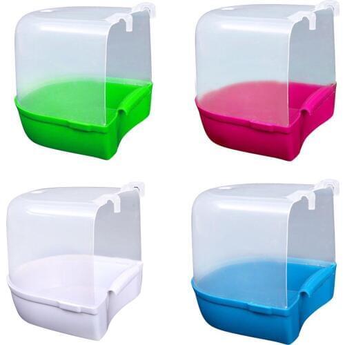 Bath Bird Cage Parrot Supplies Anti-aging Bathing Tub For Small Birds Canary Budgerigar Pet Bird Supplies