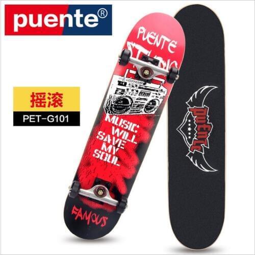 FreeShipping Quality Special grade Canadian Maple SkateBoard 79mmx20mm Graffiti LongBoard Double Rocker Monopatin street skate